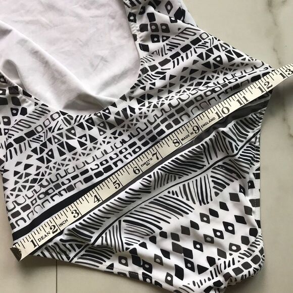 New Rachel Pally Gia Maillot Print High Neck Swim - Picture 10 of 11